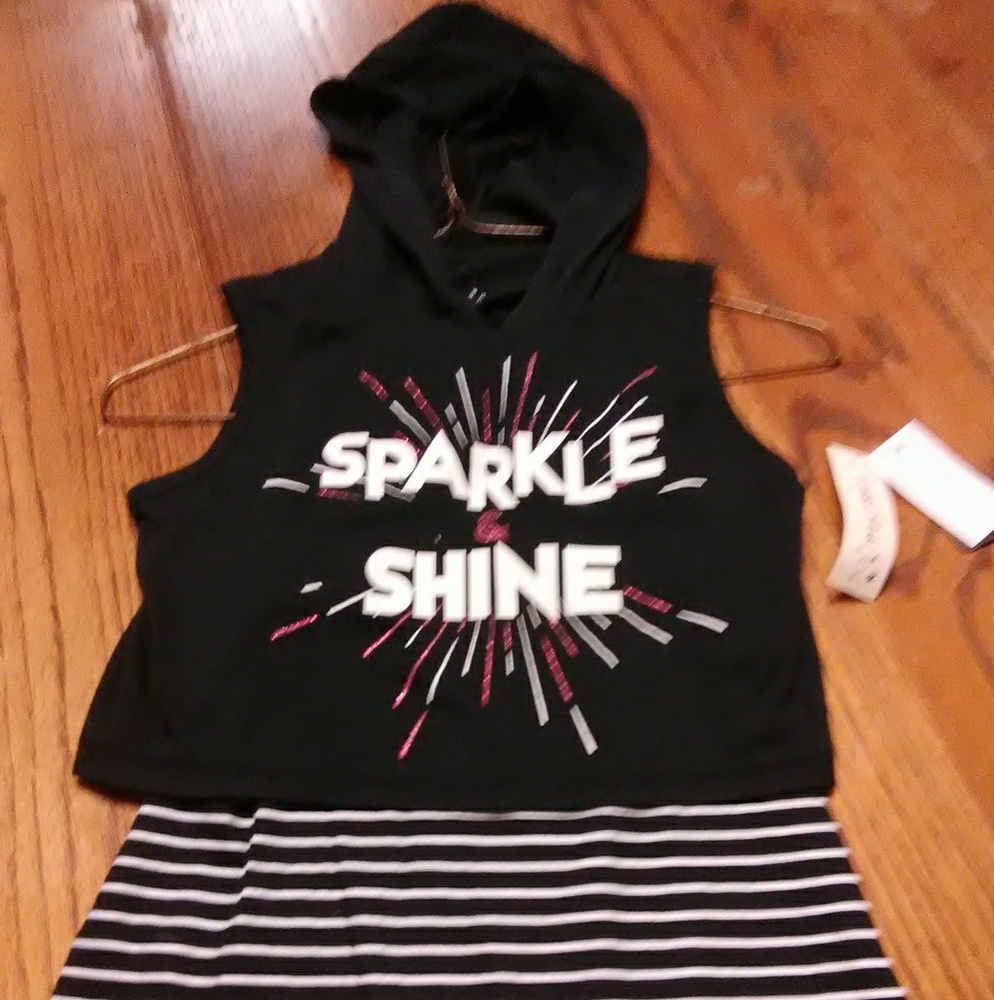 NWT Girls Hoodie Tank